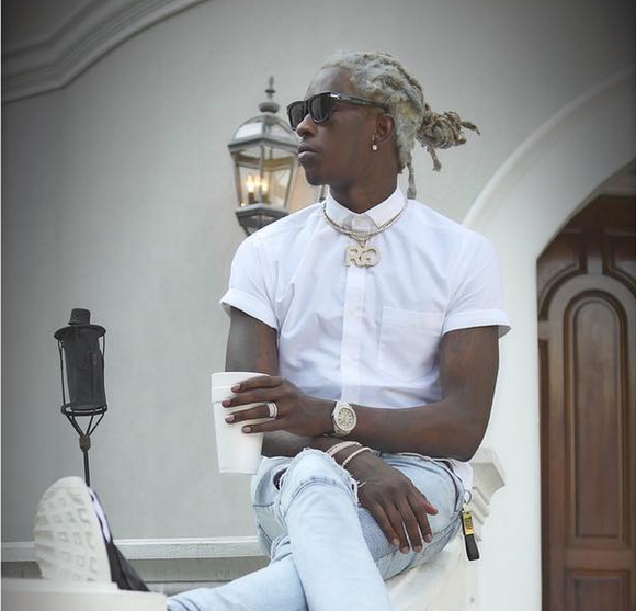 young thug wearing a dress