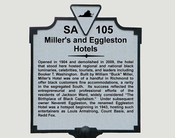 Miller’s/Eggleston Hotel, the former Jackson Ward hotel that once welcomed such noted celebrities as Louis Armstrong, Count Basie and Redd ...