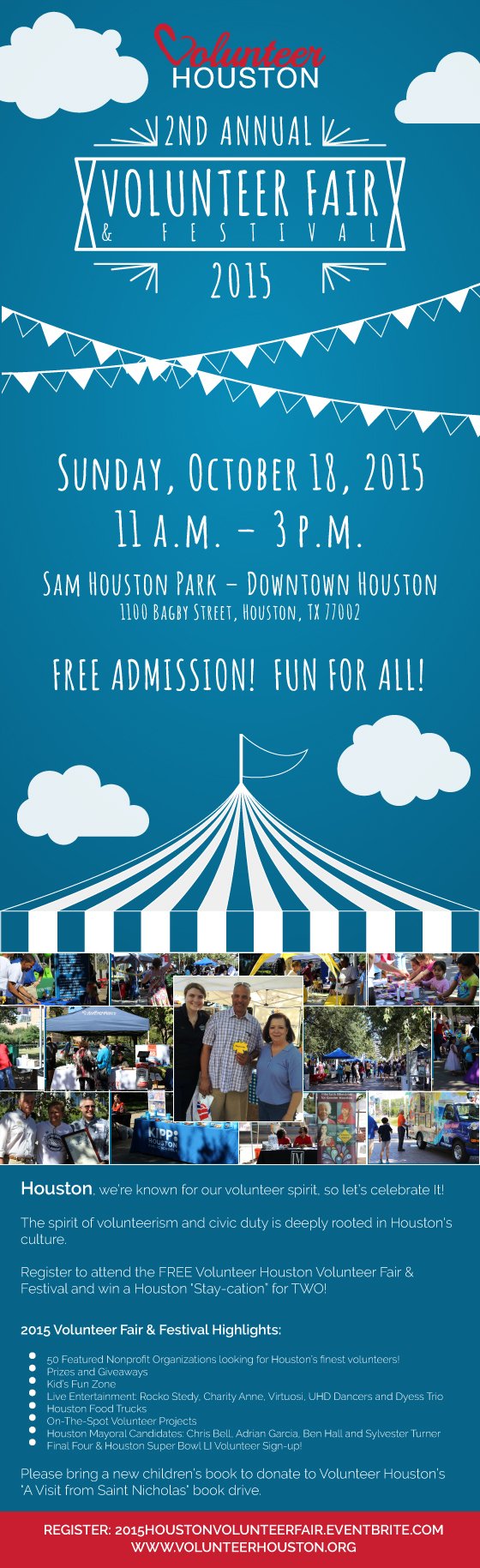 2nd Annual Volunteer Houston Volunteer Fair & Festival on Sunday, Oct