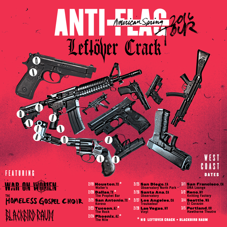 ANTIFLAG Returning to the Road With Leftover Crack, War on Women in