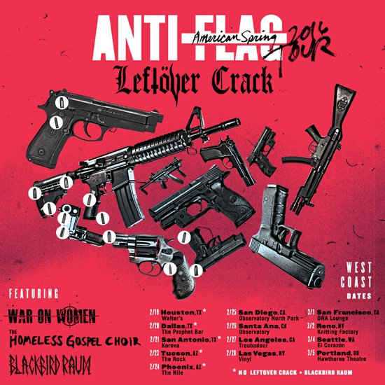 ANTIFLAG Returning to the Road With Leftover Crack, War on Women in