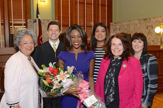 Flowers presented to Jacquie Baly by the Board of Directors of the Women Contractors Association (WCA)
