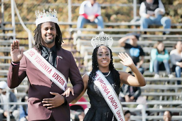 The high-stepping marching band and the crowning of Mr. Virginia Union, Jason Smart-El, and Miss Virginia Union, Khadijah Harvin, were ...