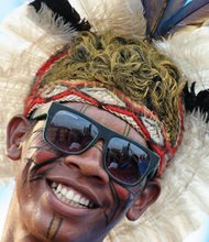 Brazil’s Pataxo Indians attend the World Indigenous Games in Palmas, Brazil, Thursday, Oct. 29, 2015.