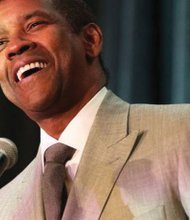 Actor Denzel Washington, who grew up in the Church of God in Christ denomination, speaks Nov. 7 in St. Louis during a banquet for the Pentecostal church organization’s charity.