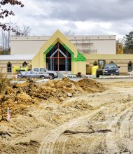 
Work continues on the $5.3 million, 1,400-seat satellite sanctuary that First Baptist Church of South Richmond is developing on 23 acres in Chesterfield County. Location: 6201-11 Iron Bridge Road. The church’s main sanctuary is located in the 1500 block of Decatur Street, in the city. 