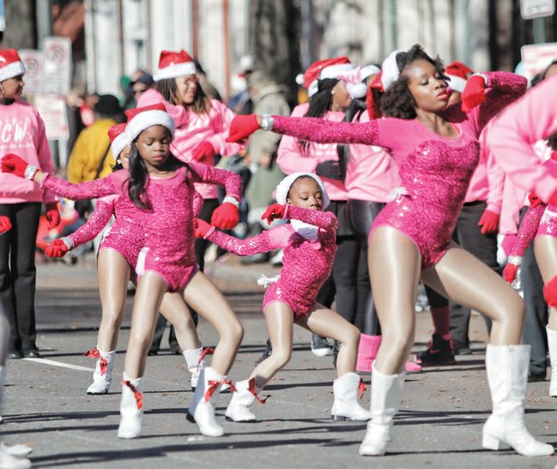 Holiday spirit on parade //  dancers from Commonwealth Dance Art Academy