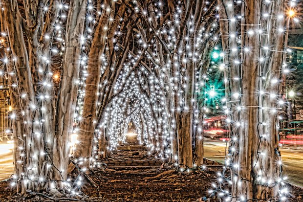 Love Lights on Broad Street in Downtown