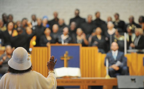 One after another, speakers at the 75th Annual Emancipation Proclamation Day Worship Celebration at Fifth Baptist Church in the West ...