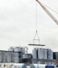 View of Stone Brewing Co.’s new beer plant going up near Williamsburg Avenue in Richmond’s Fulton neighborhood. 