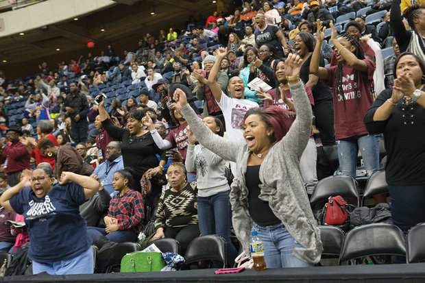 High spirit at Freedom Classic // The Panthers ultimately beat the VSU Trojans 70-68. 