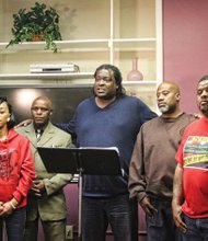 

Organizer James E. “J.J.” Minor III, center, speaks at Tuesday’s news conference announcing the Community Action Summit. Other summit sponsors with him are, from left, Kim Morgan and LaToya Williams of Mothers Against Violence; Charles Willis of United Communities Against Crime; and Woody Winborne, Maurice Tyler and Aaron Turner of Coaches Against Violence Everywhere.