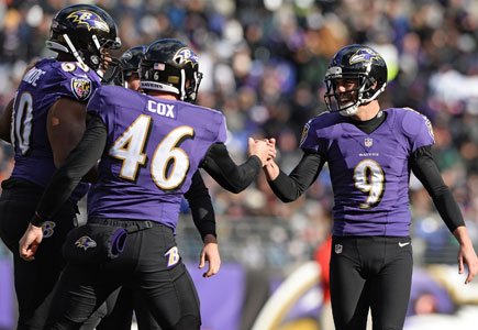 The Baltimore Ravens have benefited from having a familiar trio on special teams over the last few seasons. Justin Tucker ... The Baltimore Ravens have benefited from having a familiar trio on special teams over the last few seasons. Justin Tucker ...
