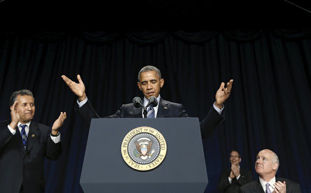 President Obama speaks as he attends the National Prayer Breakfast in Washington.