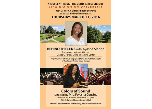 Virginia Union University is hosting a night of visual and performing art Thursday, March 31, with the theme “A Journey Through the Sights and Sounds of Virginia Union University.”