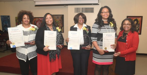 State Sen. Bill Perkins hosted an event honoring local tech-savvy women. State Sen. Bill Perkins hosted an event honoring local tech-savvy women.