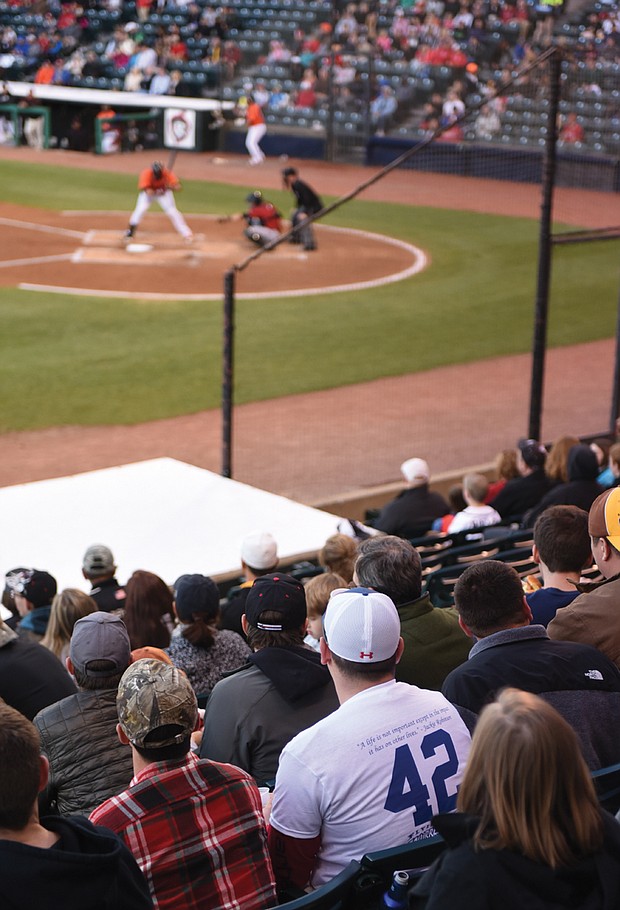 On Friday, the first 1,000 fans were given No. 42 T-shirts to commemorate Jackie Robinson Day in honor of the first African-American to break Major League Baseball’s color barrier in 1947.
