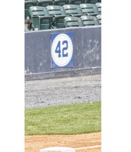 Each year the Flying Squirrels host Jackie Robinson Day at the Diamond. The baseball trailblazer’s No. 42 has a permanent home in right field.