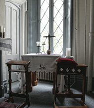 A view of the chapel inside Belmead where the nuns of the Sisters of the Blessed Sacrament pray