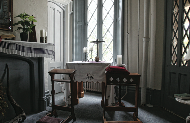 A view of the chapel inside Belmead where the nuns of the Sisters of the Blessed Sacrament pray