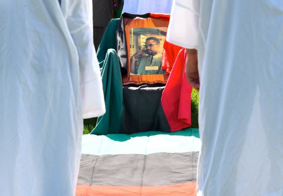 At the Shabazz Memorial and Educational Center, there was birthday cake. Droves of activists gathered at his grave site in ... At the Shabazz Memorial and Educational Center, there was birthday cake. Droves of activists gathered at his grave site in ...