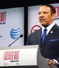 NUL President and CEO Marc Morial gives the State of Black America Address at the Newseum.