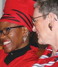 Mpho Tutu exchanged vows in a small private ceremony with her longtime partner Professor Marceline Van Furth in Oegstgeest, a town and municipality in the province of South Holland in western Netherlands.