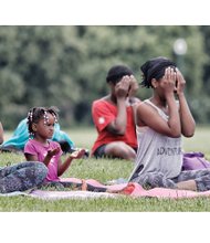 
Namaste //
Kailee Lundy, 5, center, discovers her inner yogi during “Yoga and More in the Park” Saturday at Chimborazo Park. The youngster was flanked by her mother, Ashlee Boyd, left, and aunt, Asantewoa Fitzgerald, right, who also participated in the weekly yoga practice. The free sessions, which will continue at 10 a.m. on Saturdays through the summer, are part of the Desert Canvas Network, a community movement to help people step outside their comfort zones, face their fears and become who they want to be, according to its organizers. 