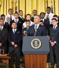 President Obama announcing the My Brother’s Keeper initiative on Feb. 27, 2014.