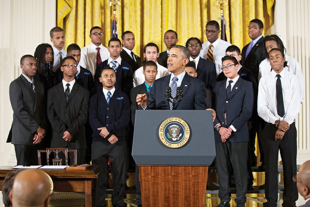 President Obama announcing the My Brother’s Keeper initiative on Feb. 27, 2014.