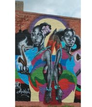 Mural created by Aniekan at 535 N. 2nd Street in 2013.