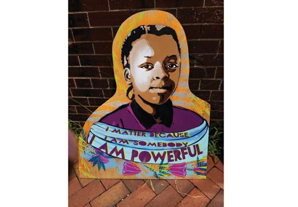 Large self-portraits born out of Richmond’s ART 180 program with young people incarcerated at the Richmond Juvenile Detention Center are ...