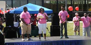 State Senator Mattie Hunter addresses health fair attendees. Photo Credit: Samantha Williams
