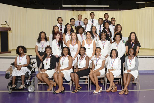 Dollars for scholars //
The 33 winners of the KLM Scholarship Foundation’s 2016 Book Scholarships gather for the awards ceremony last Saturday at Linwood Holton Elementary School in Richmond. The students, who live in Virginia and Maryland, will be attending 15 different colleges and universities in Virginia in the fall. KLM is a nonprofit that has been awarding book scholarships since 2002 to students facing financial obstacles. Scholarship winners must have a 3.0 or better GPA and demonstrate leadership qualities. Cory Mosley, president of Cory Mosley Communications, was the guest speaker at the ceremony. Founder Kimberley L. Martin said the foundation has awarded $184,100 in book scholarships since its start.