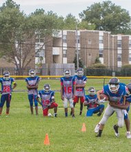 George Wythe High School’s team practices Tuesday in preparation for this season’s matchups against opponents from larger schools in the Richmond area. 