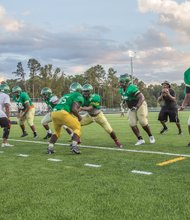 Huguenot High School’s varsity team now features several players who have moved up from the junior varsity squad.