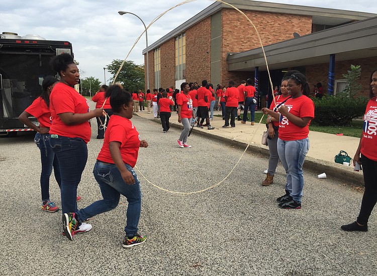 Joliet Job Corps Center students oppose violence The