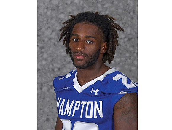 Yahkee Johnson gets low marks for height and weight but straight A’s for speed and elusiveness. Hampton University’s 5-foot-7, 160-pound ...