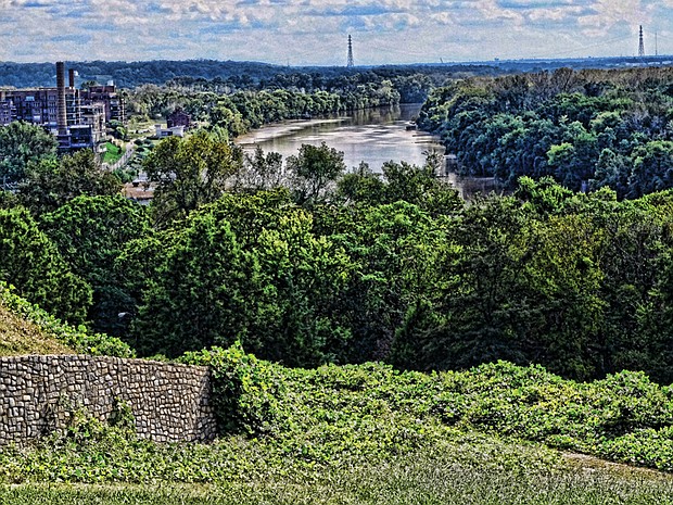 The James River from Libby Hill