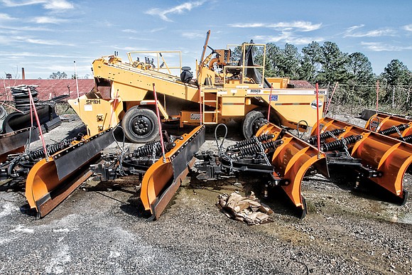 Expensive equipment sits unused at the Richmond Department of Public Works’ compound on Hopkins Road. Meanwhile, some vehicles and equipment ...