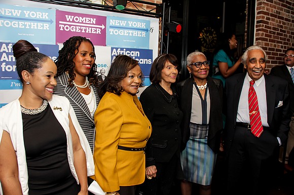 On Thursday night, over 200 key influencers gathered in Harlem to support 2016 presidential candidate Hillary Clinton. On Thursday night, over 200 key influencers gathered in Harlem to support 2016 presidential candidate Hillary Clinton.