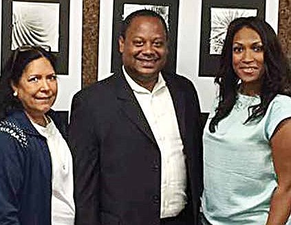 PBC Executive Director, Felicia Davis, (right) joined 6th ward Alderman Roderick Sawyer and Darlene Tribue President of the Park Manor Neighborhood Community Council at the Whitney Young Branch Library to discuss plans for the expansion and renovation project.