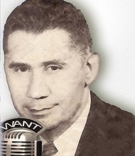 “Tiger Tom” is on the air in this 1958 photo.