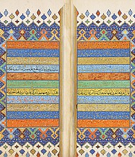 Photos courtesy of Smithsonian
A Quran copied by Abd al-Qadir ibn Abd al-Wahhab, who worked in what is now Iran in the 16th century, is part of the exhibit at the Smithsonian’s Arthur M. Sackler Gallery in Washington.