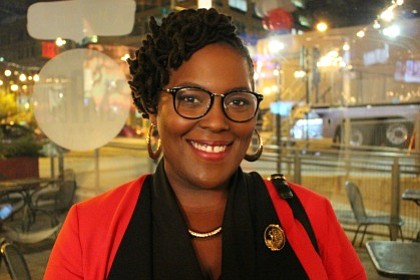 Amber J. Phillips, Co-Director of We Are Black and social justice activist at TV One Election Watch Party