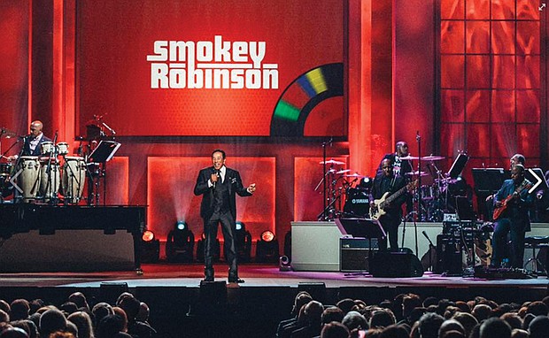 Singer-songwriter legend Smokey Robinson performs during the Nov. 16 gala in Washington during which he was honored with the 2016 Gershwin Prize for Popular Song. 