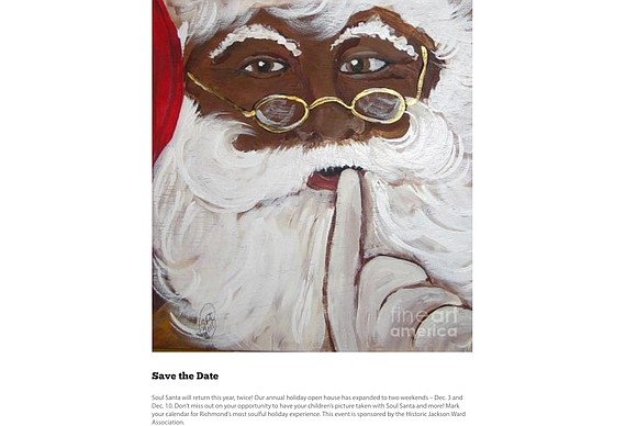 Soul Santa is returning to Richmond at the Black History Museum and Cultural Center of Virginia.