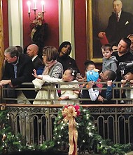 Jefferson starts joyous season//
The ceremony concluded with the arrival of Santa and Mrs. Claus, who lit the tree. The tree and gingerbread scene will be on display though Sunday, Jan. 1. 