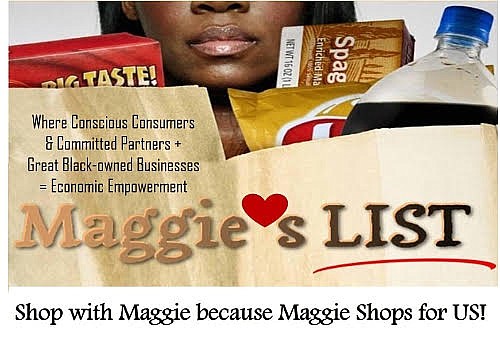 Maggie Anderson's experiment and sacrifice living off Black businesses for 1 year proved that 1 million new jobs can be created if such businesses received a small increase in engagement from everyday consumers and within Corporate America's supply chains. MaggiesList.com was created to get those jobs, and celebrate and enhance business diversity in America. (PRNewsFoto/Maggie Anderson and iSwop Netwo)