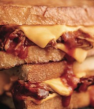 Pulled Pork Grilled Cheese